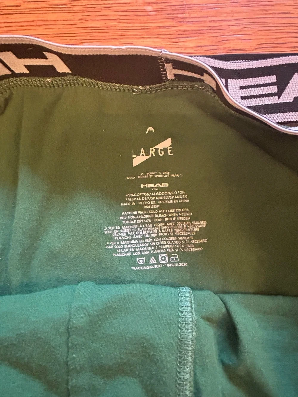 Head Men's Green Boxer Briefs with Logo Waistband